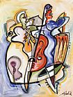 Alfred Gockel ALL THAT JAZZ painting